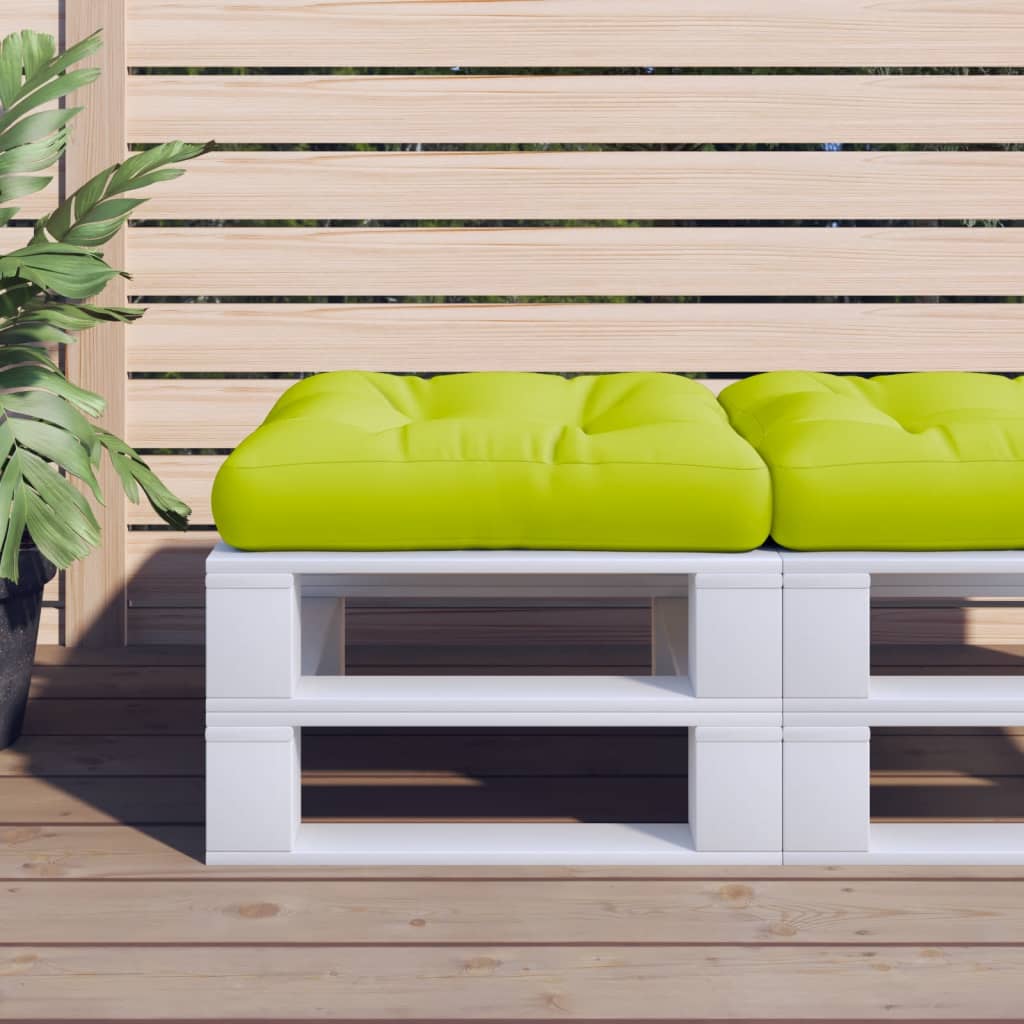Cuscino Vidaxl pallet 60x60x12 cm tessuto verde chiaro