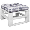 Vidaxl Pallet Cushion 60x60x12 Cm de tela Patrón de diamante Gray