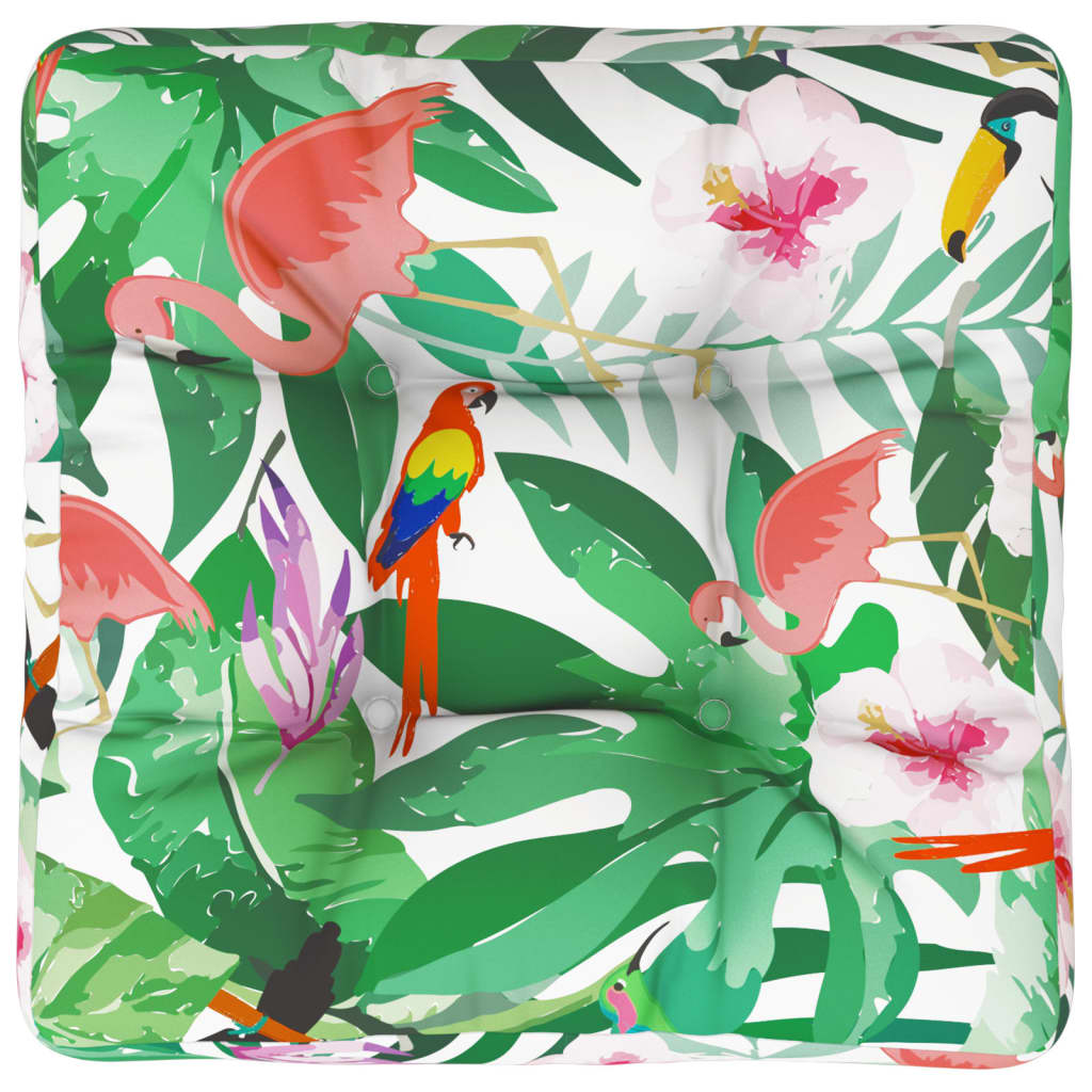 VidaXL cojín palet 60x60x12 cm tela multicolor