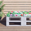 VidaXL cojín palet 60x60x12 cm tela multicolor