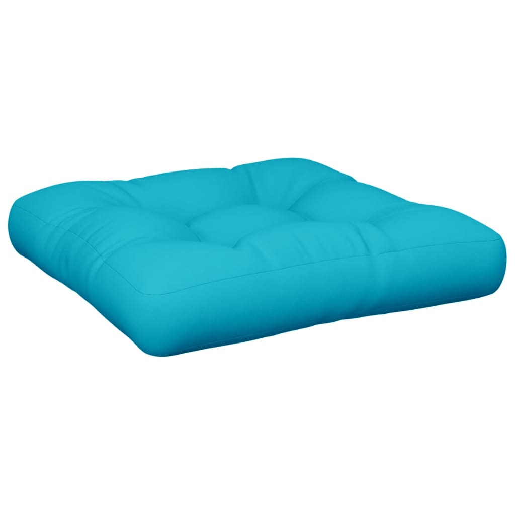 Vidaxl Pallet Cuscino 60x60x12 cm tessuto turchese