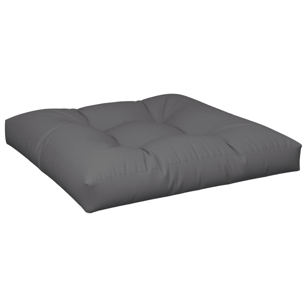 Vidaxl Pallet Cushion 70x70x12 cm tessuto antracite -Collorato