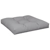Vidaxl Pallet Cuscino 70x70x12 cm Fassoso grigio