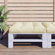 Vidaxl Pallet Cushion 70x70x12 CM Fabric crème -Coleed
