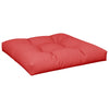 Vidaxl Pallet Cuscino 70x70x12 cm tessuto rosso