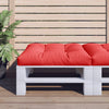 Vidaxl Pallet Cuscino 70x70x12 cm tessuto rosso