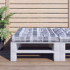 Cuscino Vidaxl pallet 70x70x12 cm Modello diamantato in tessuto grigio