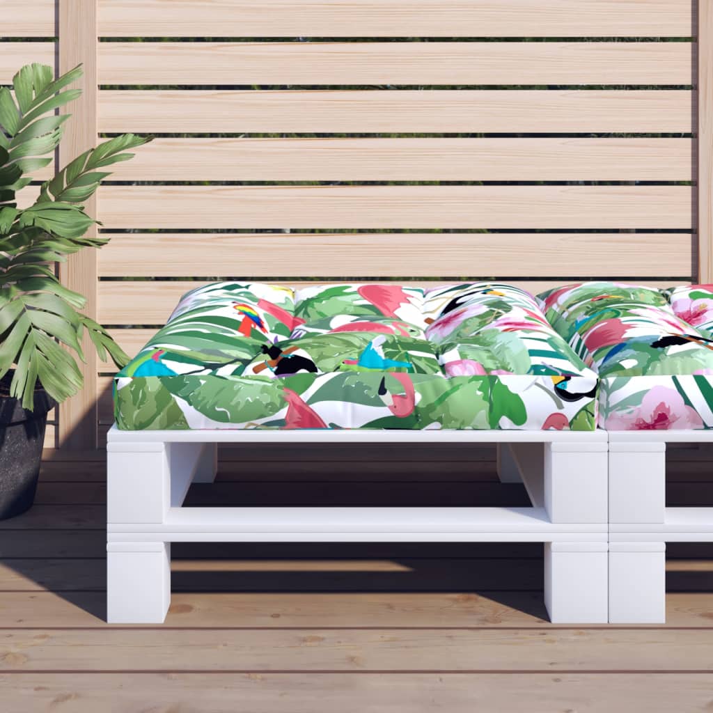 Cuscino per pallet VidaXL 70x70x12 cm in tessuto multicolore