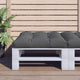Cuscino per pallet Vidaxx 80x80x12 cm tessuto antracite