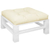 Vidaxl palletkussen 80x80x12 cm stof crèmekleurig