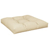Cuscino Vidaxl pallet 80x80x12 cm in tessuto beige