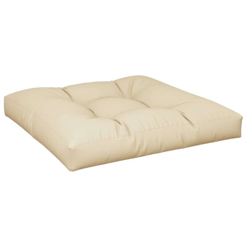 Cuscino Vidaxl pallet 80x80x12 cm in tessuto beige