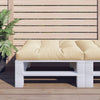 Cuscino Vidaxl pallet 80x80x12 cm in tessuto beige