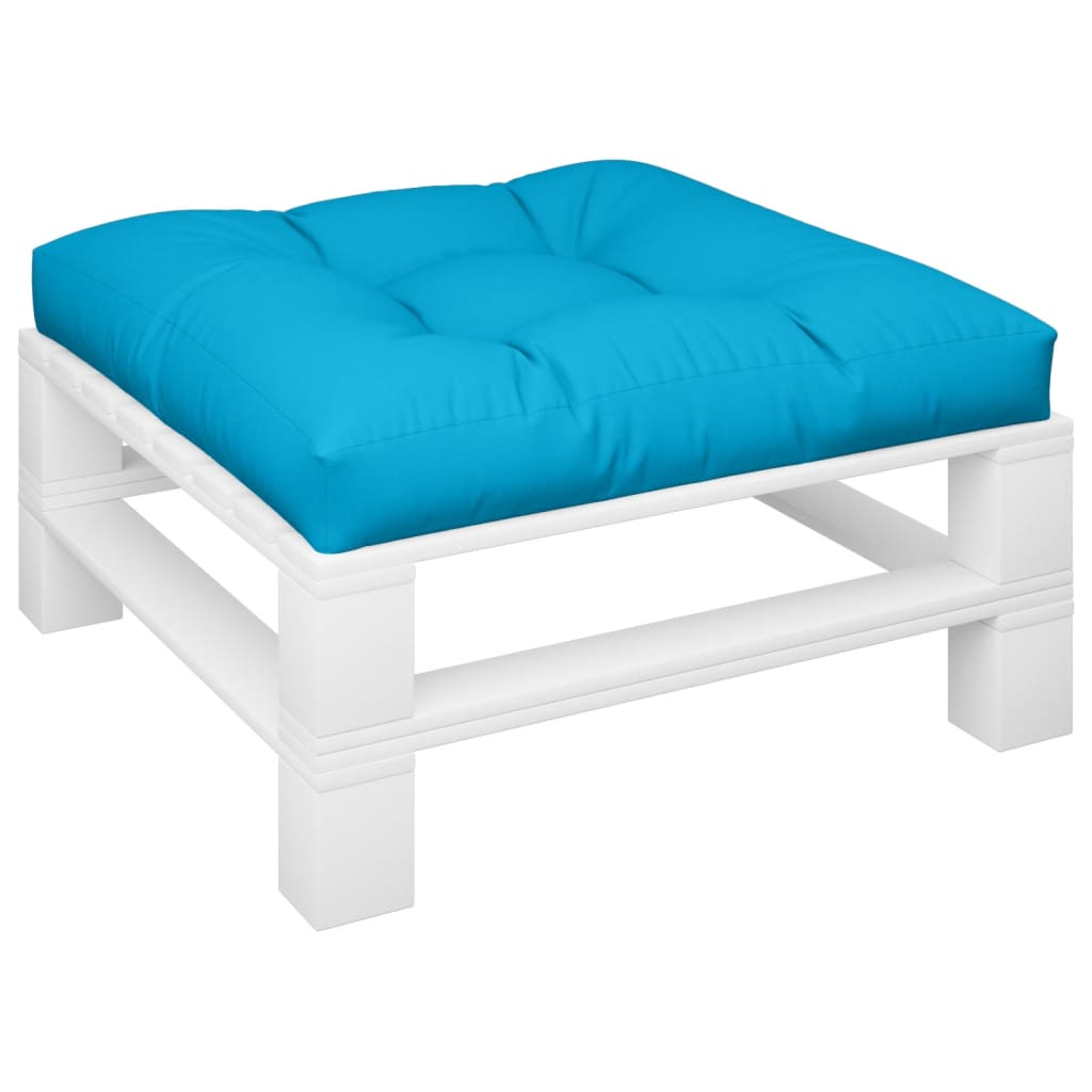 Cuscino Vidaxl pallet 80x80x12 cm tessuto blu