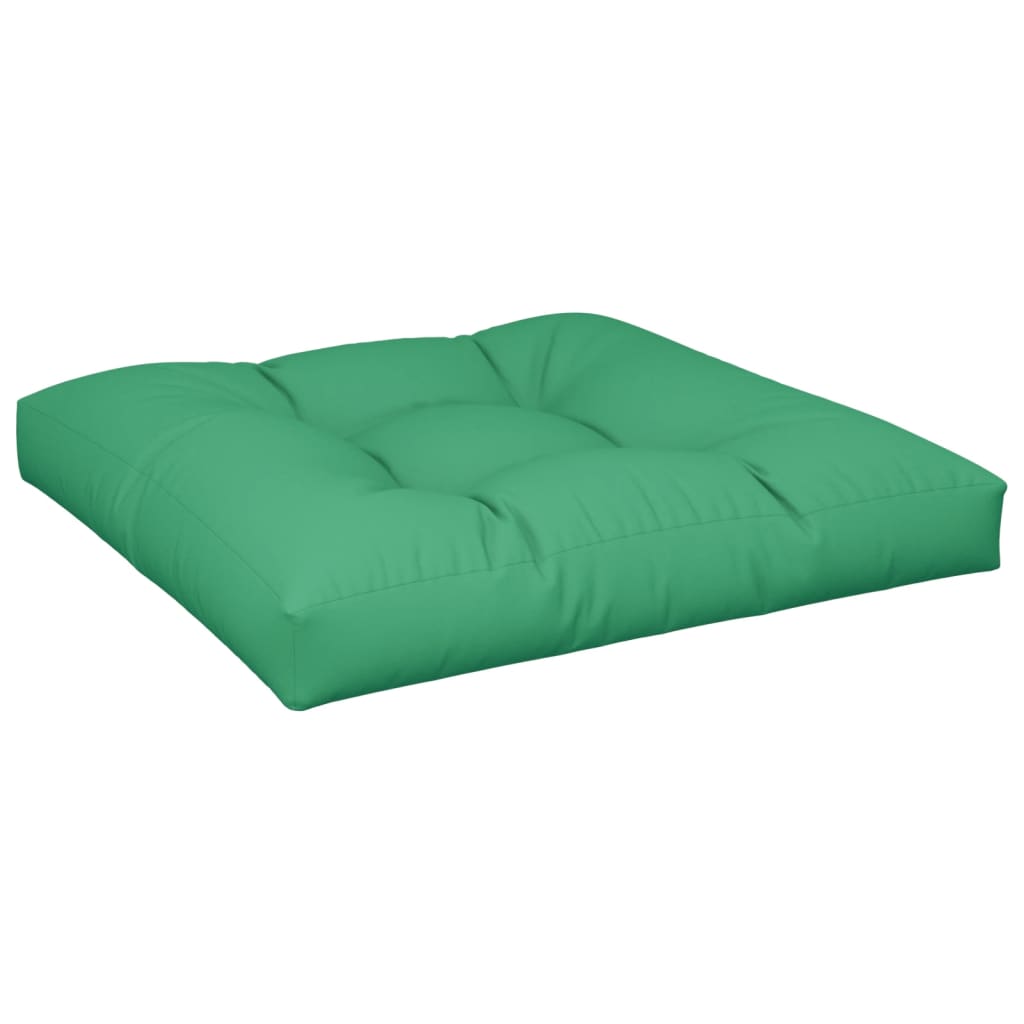 Vidaxl Pallet Cuscino 80x80x12 cm tessuto verde