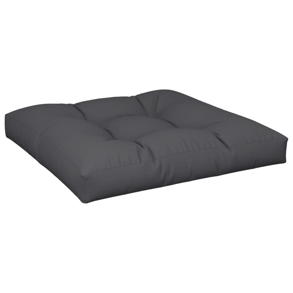 Vidaxl Pallet Cushion 80x80x12 CM Fabric Negro