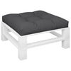 Vidaxl Pallet Cuscino 80x80x12 cm tessuto nero