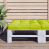 Vidaxl Pallet Cushion 80x80x12 CM tela transparente verde