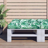 Vidaxl Pallet Cushion Leaf Pattern 80x80x12 cm tessuto
