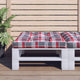 Cuscino Vidaxl pallet 80x80x12 cm Modello diamantato in tessuto rosso