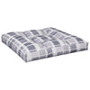 Vidaxl Pallet Cushion 80x80x12 Cm de tela Patrón de diamante Gray