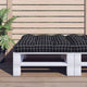 VidaXL cuscino per pallet motivo a rombi 80x80x12 cm tessuto nero