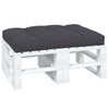 Vidaxl palletkussen 120x80x12 cm stof antracietkleurig