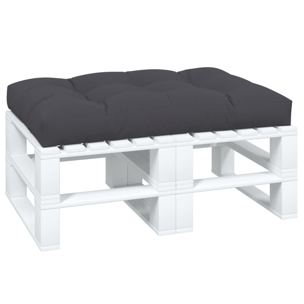 Cuscino per pallet VidaXL 120x80x12 cm tessuto antracite