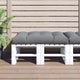 Cuscino per pallet VidaXL 120x80x12 cm tessuto grigio