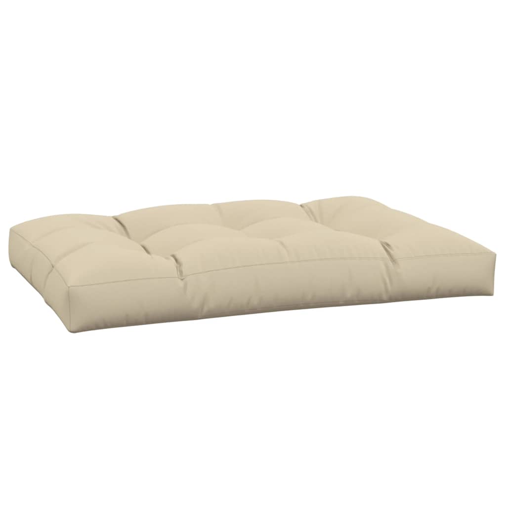 Cuscino per pallet VidaXL 120x80x12 cm tessuto beige