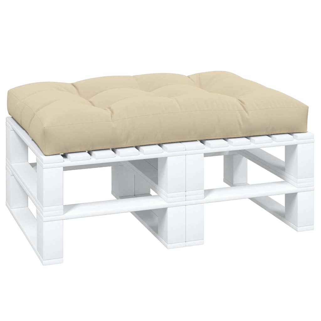 Cuscino per pallet VidaXL 120x80x12 cm tessuto beige