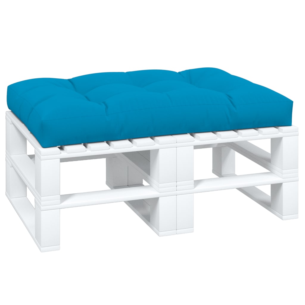 Cuscino per pallet VidaXL 120x80x12 cm tessuto blu