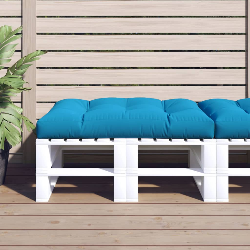 Cuscino per pallet VidaXL 120x80x12 cm tessuto blu