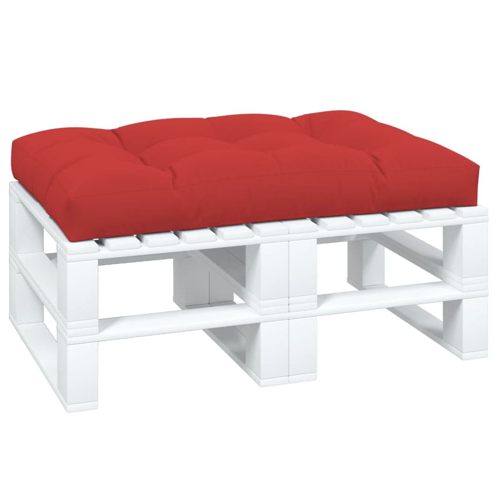 Cuscino per pallet VidaXL 120x80x12 cm tessuto rosso