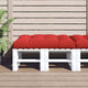 Cuscino per pallet VidaXL 120x80x12 cm tessuto rosso
