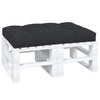 Vidaxl palletkussen 120x80x12 cm stof zwart