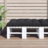 Cuscino per pallet VidaXL 120x80x12 cm tessuto nero
