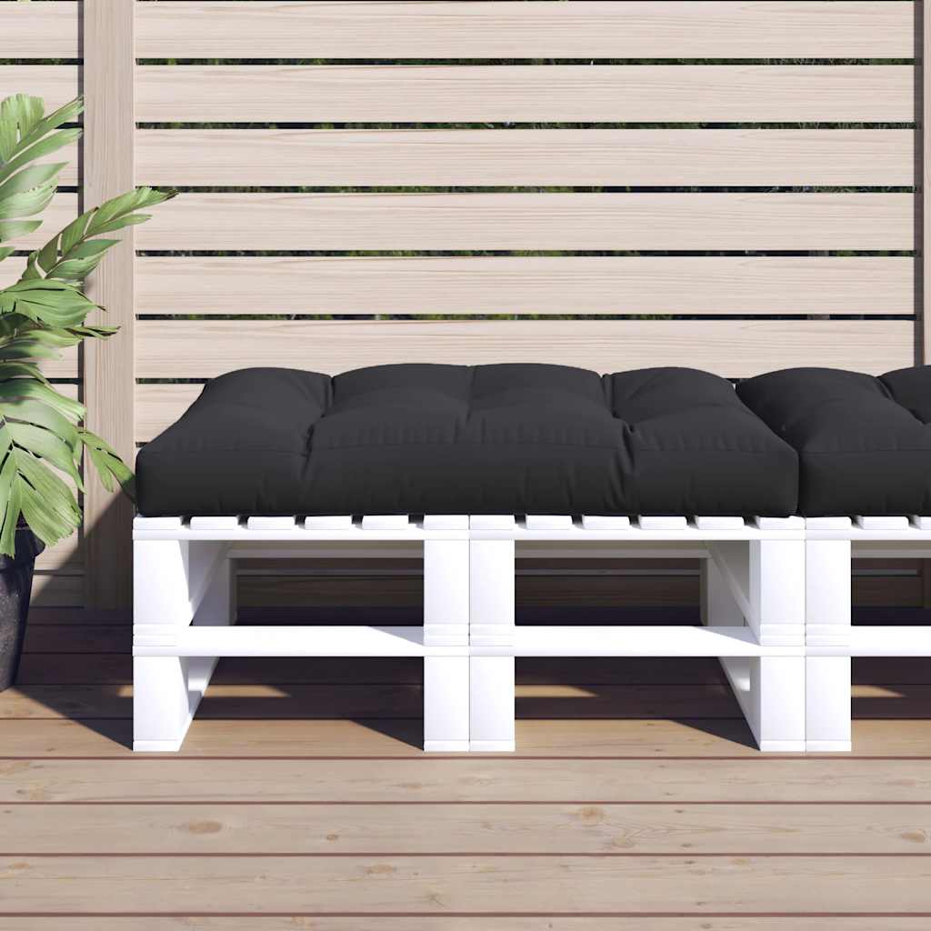 Cuscino per pallet VidaXL 120x80x12 cm tessuto nero