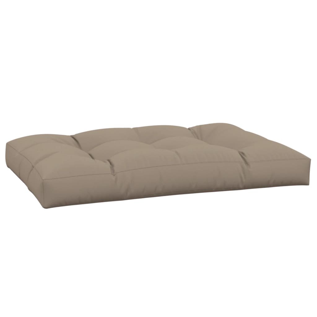 Vidaxl Pallet Cuscino 120x80x12 cm tessuto taupe