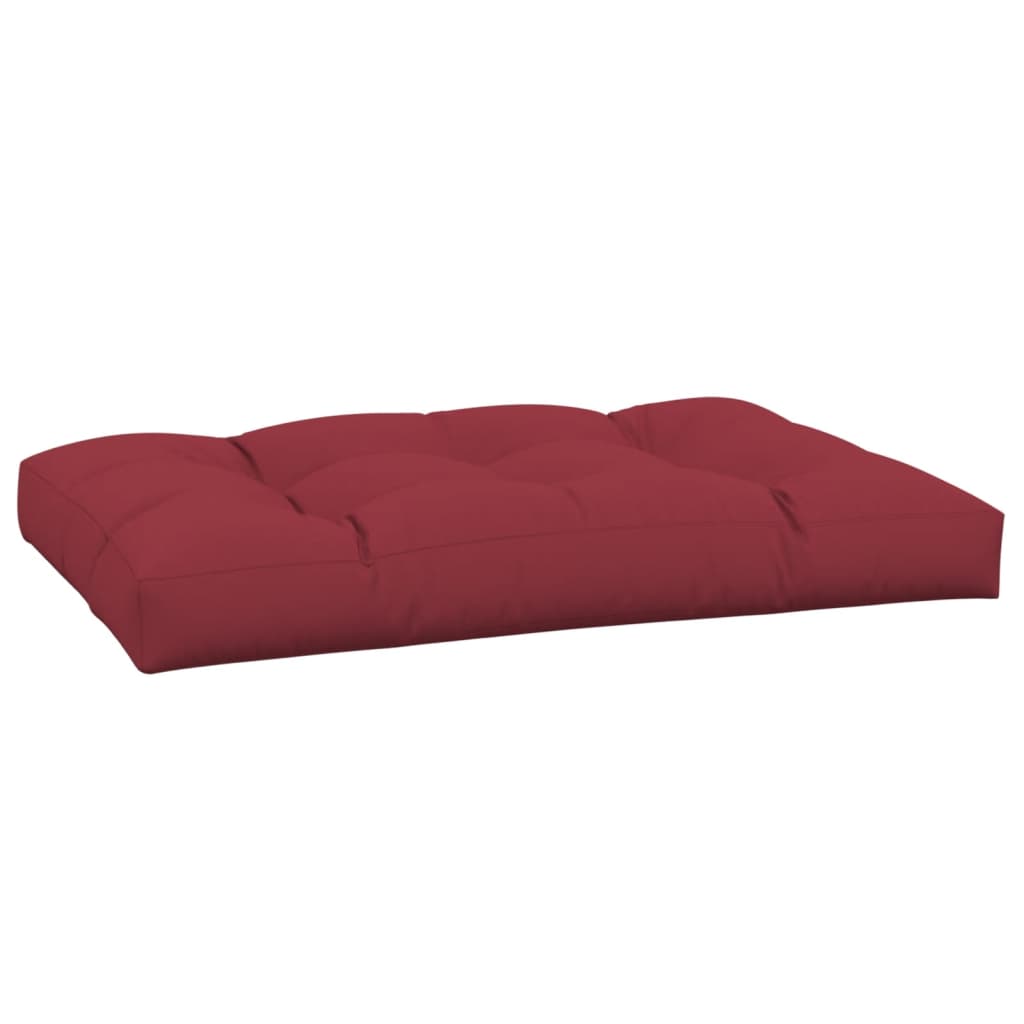 Cuscino per pallet VidaXL 120 x 80 x 12 cm tessuto rosso vino