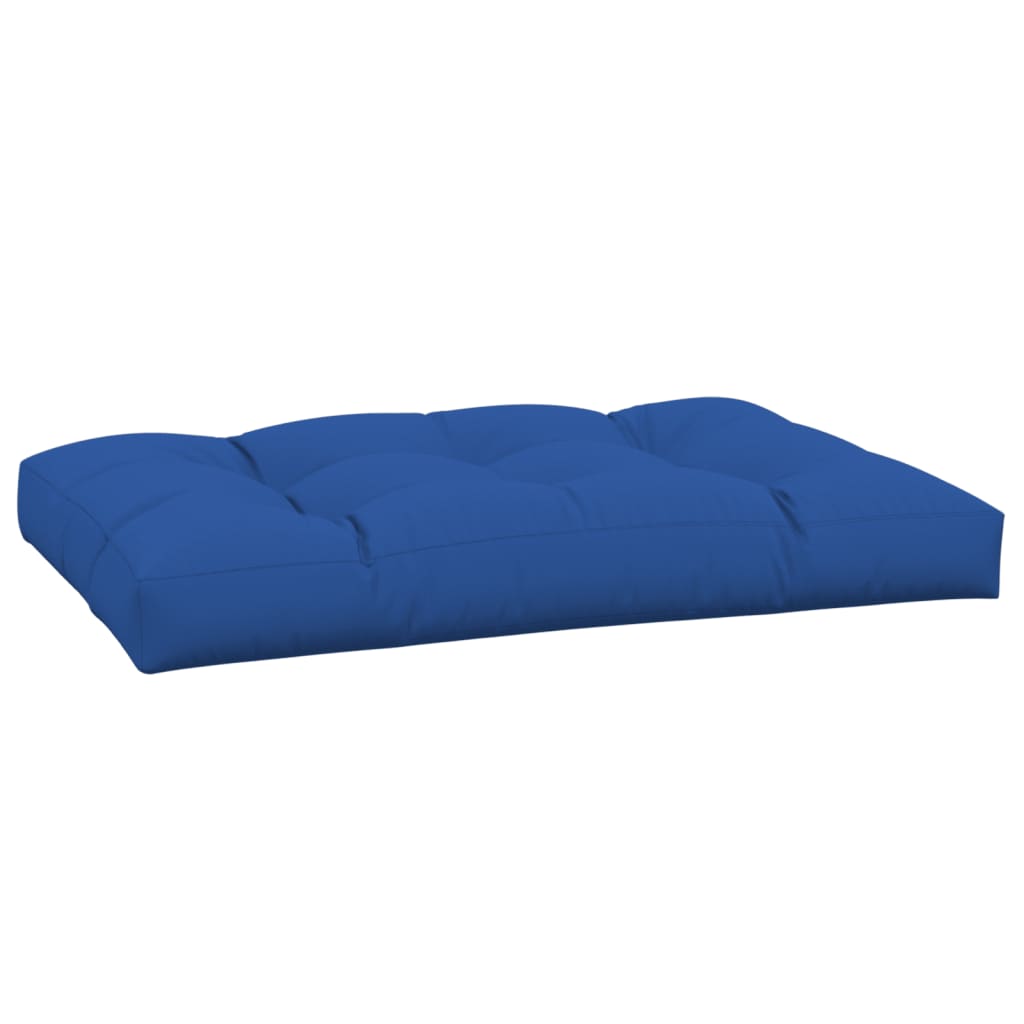 Cuscino per pallet VidaXL 120x80x12 cm tessuto blu reale