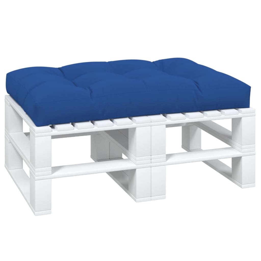 Cuscino per pallet VidaXL 120x80x12 cm tessuto blu reale