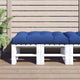 Cuscino per pallet VidaXL 120x80x12 cm tessuto blu reale