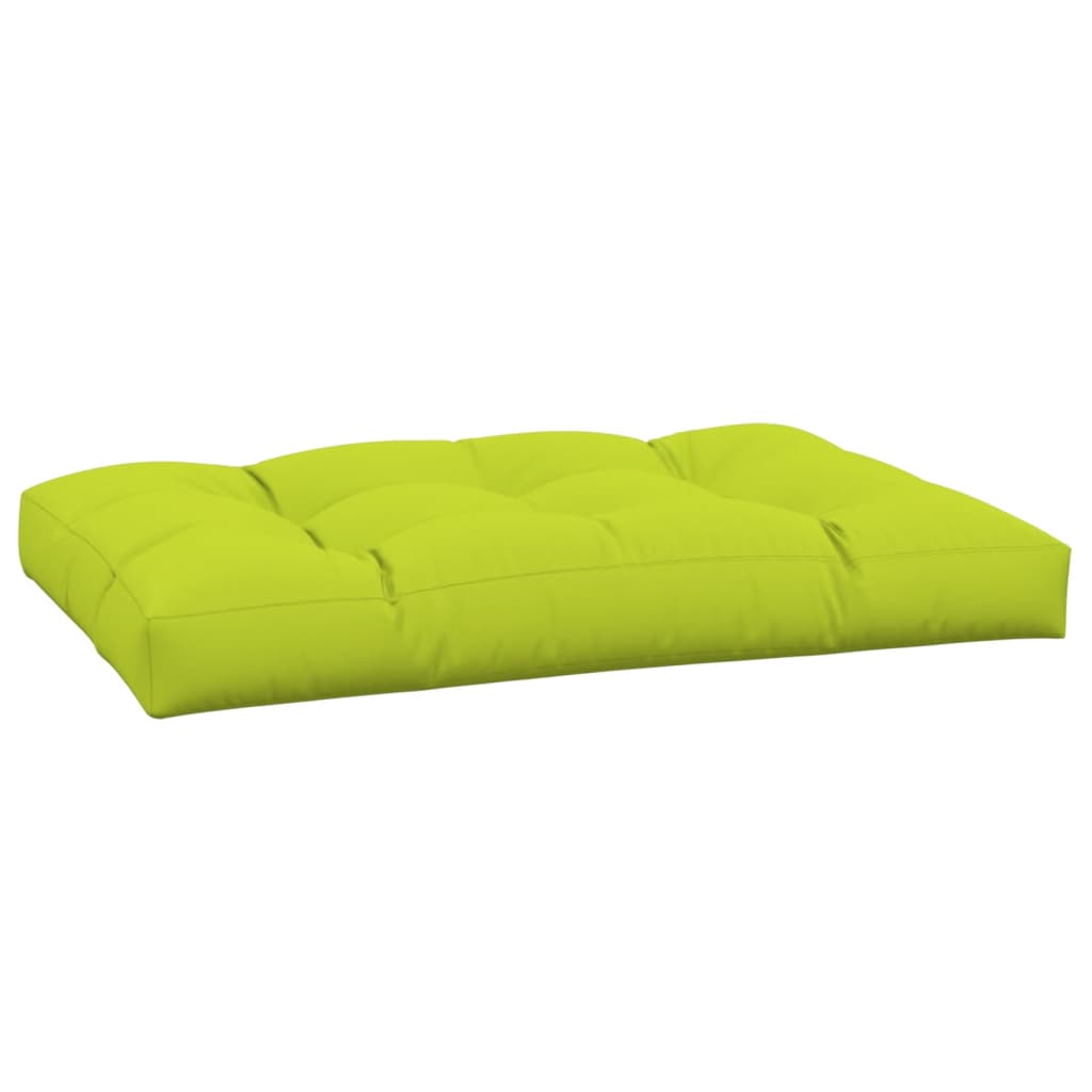 VidaXL cojín palet 120x80x12 cm tela verde brillante