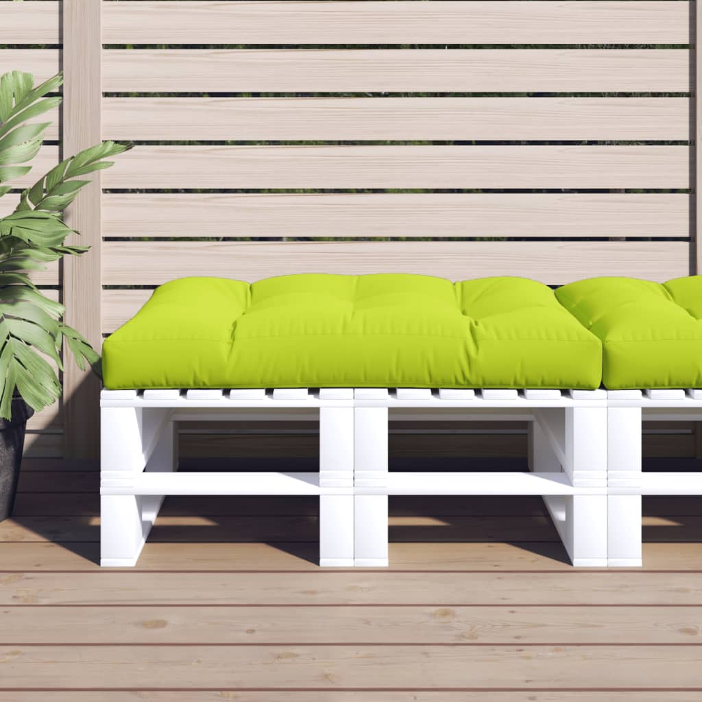 VidaXL cojín palet 120x80x12 cm tela verde brillante