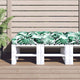 Cuscino per pallet VidaXL 120x80x12 cm tessuto verde