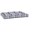 VidaXL cojín palé 120x80x12 cm tela estampado rombos gris