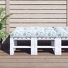 Vidaxl Pallet Cushion Leaf Pattern 120x80x12 cm tessuto