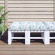 Vidaxl Pallet Cushion Leaf Pattern 120x80x12 cm tessuto