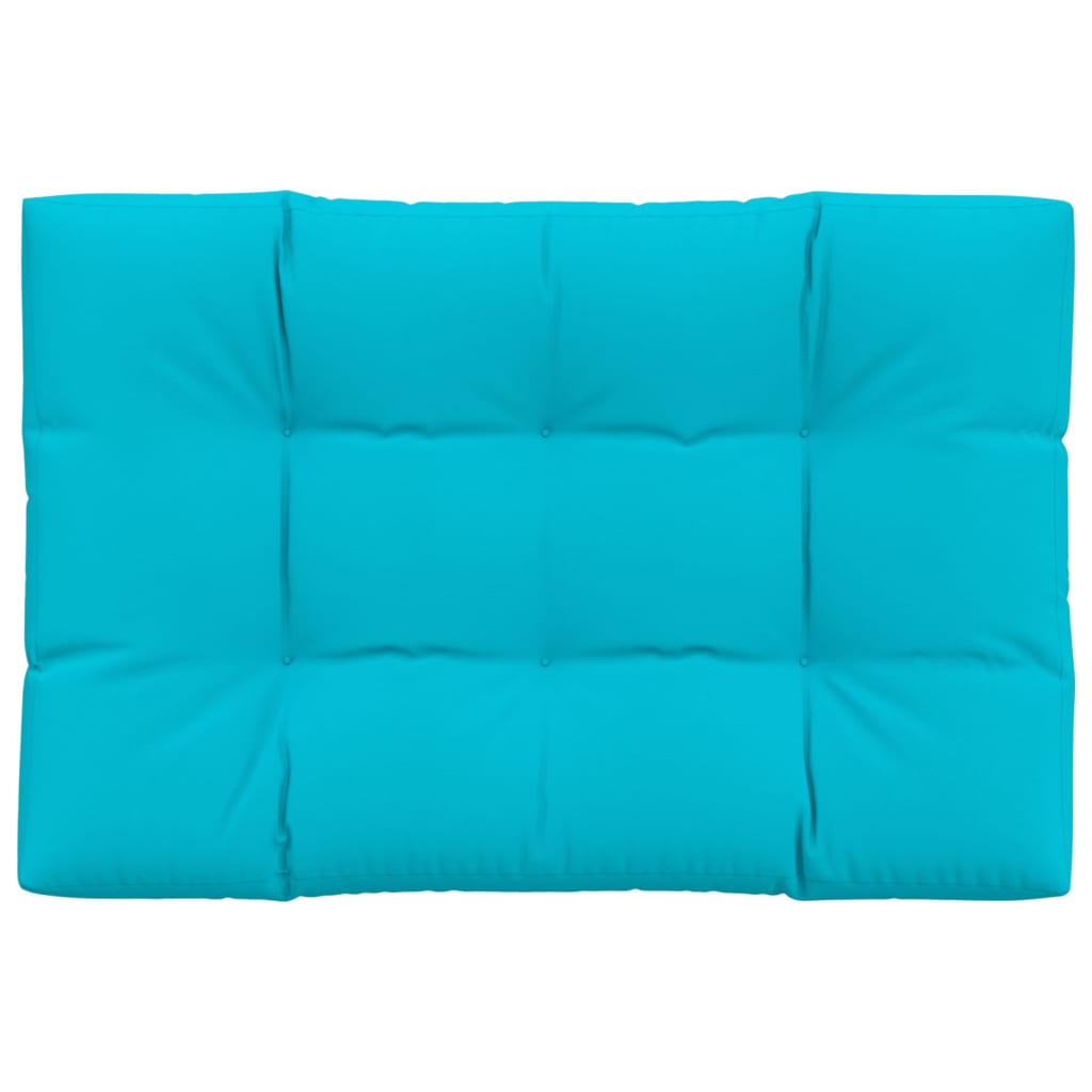Vidaxl Pallet Cuscino 120x80x12 cm tessuto turchese